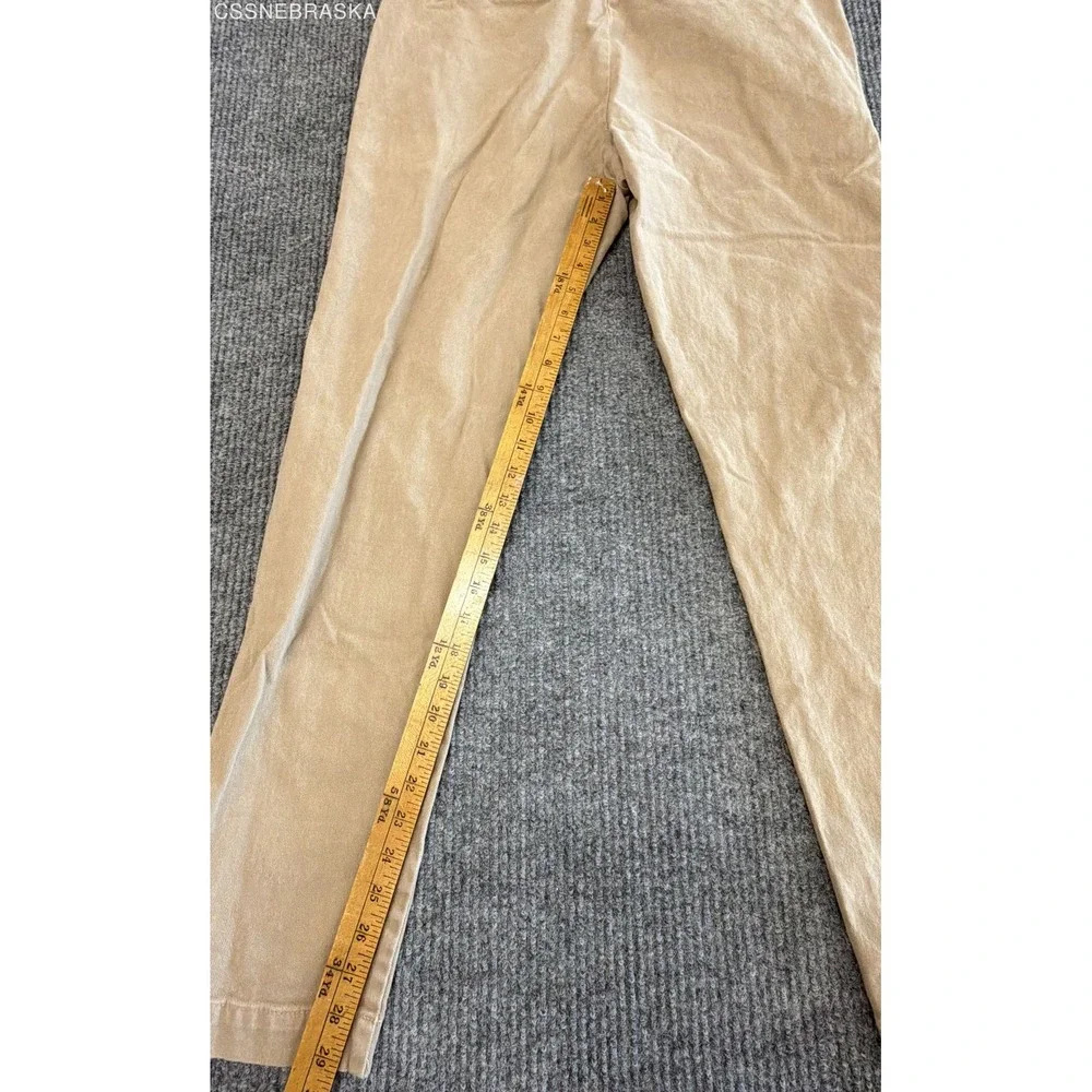 Banana Republic Men's Tan Slim Chinos Khaki Stretch Cotton Pants Sz 31x32